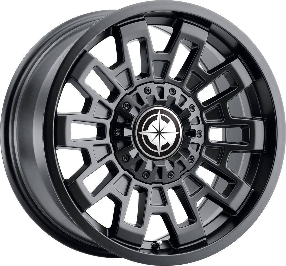 Jante MAYHEM 8113 CORTEX MATTE BLACK 9x17 5x127 ET-12 CB71.6 - Dacia Duster 2010-2023