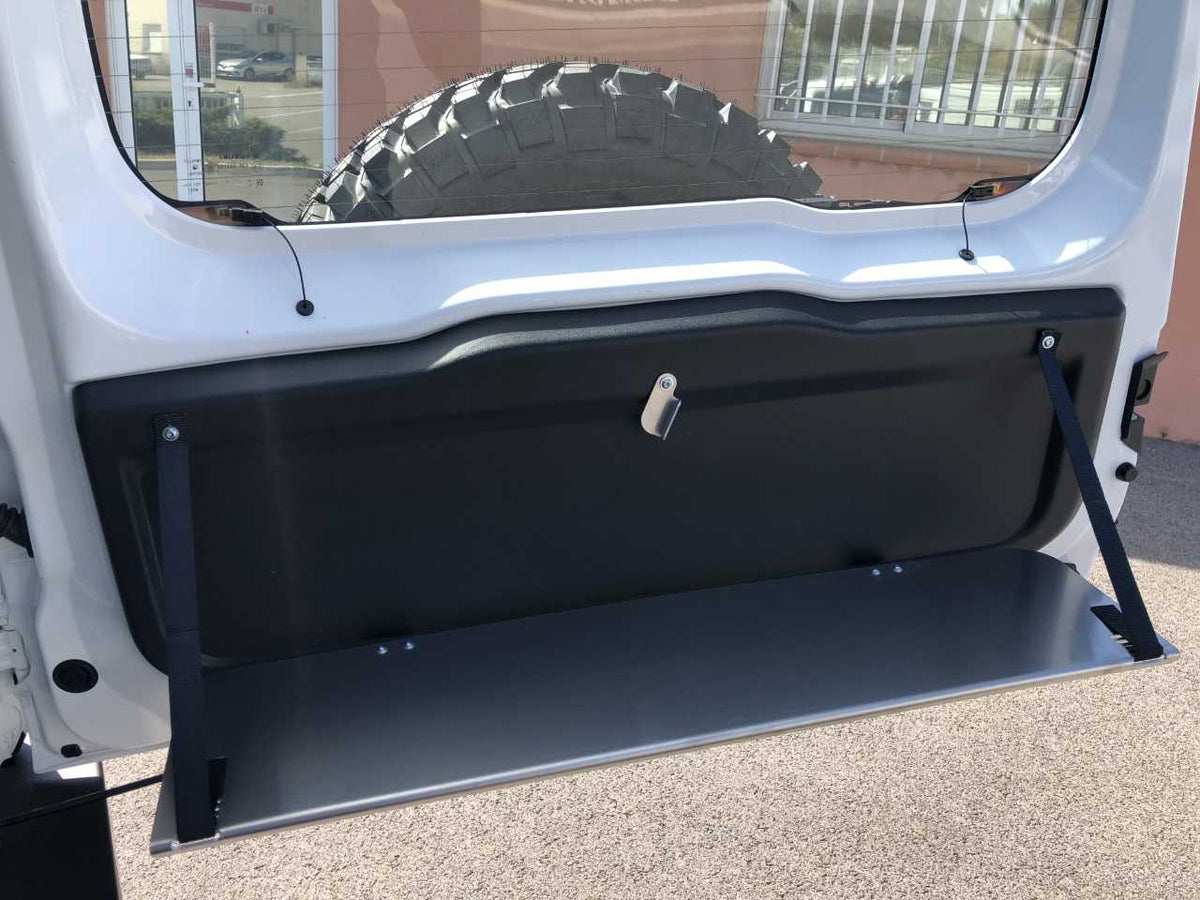 Tablette rabattable sur porte arrière Jimny après 2019 - version sans ouverture depuis l'intérieur N4-Offroad - Suzuki Jimny 2018+