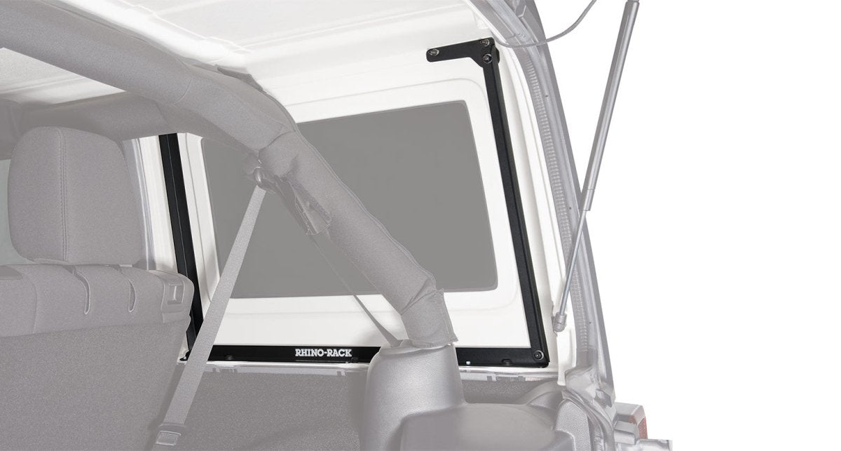 Kit 2 barres de toit noire 1500mm RCL Backbone Heavy Duty Jeep Wrangler JK 2011-2019 - RHINO-RACK - Jeep JK