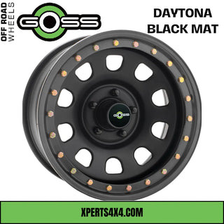 Jante Acier GOSS DAYTONA - Noir Mat sur Xperts4x4 Accessoires 4x4 Off-Road
