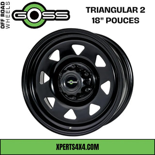 Jante Acier GOSS TRIANGULAR II - 18" pouces - Black sur Xperts4x4 Accessoires 4x4 Off-Road