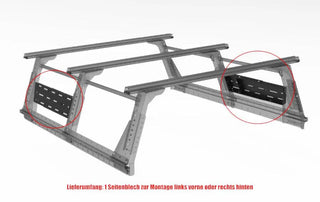 Option Fixations Latérales pour Multi-Rack Extensible Extra Cab sur Xperts4x4 Accessoires 4x4 Off-Road