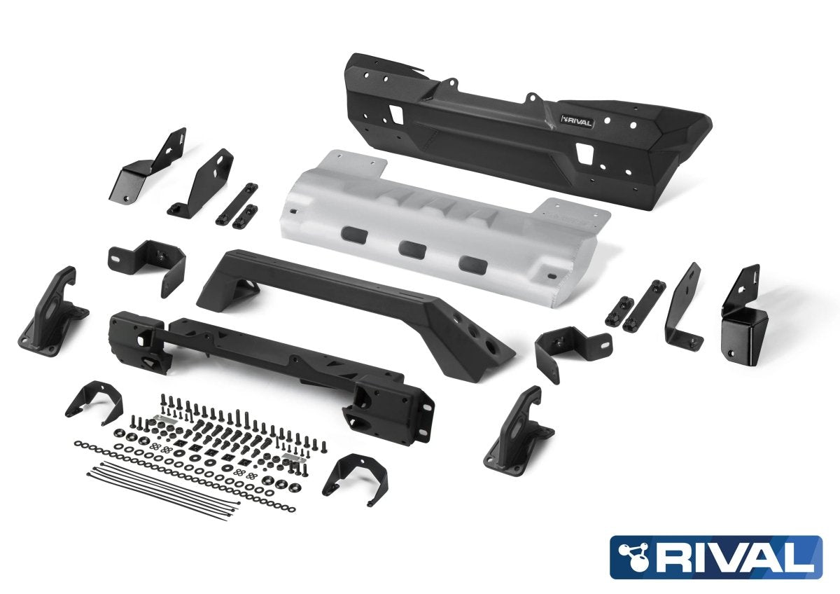 Pare-choc Avant Stubby avec A-Bar Rival4x4 - Jeep Wrangler JK/JL & Gladiator JT - Jeep Gladiator JT