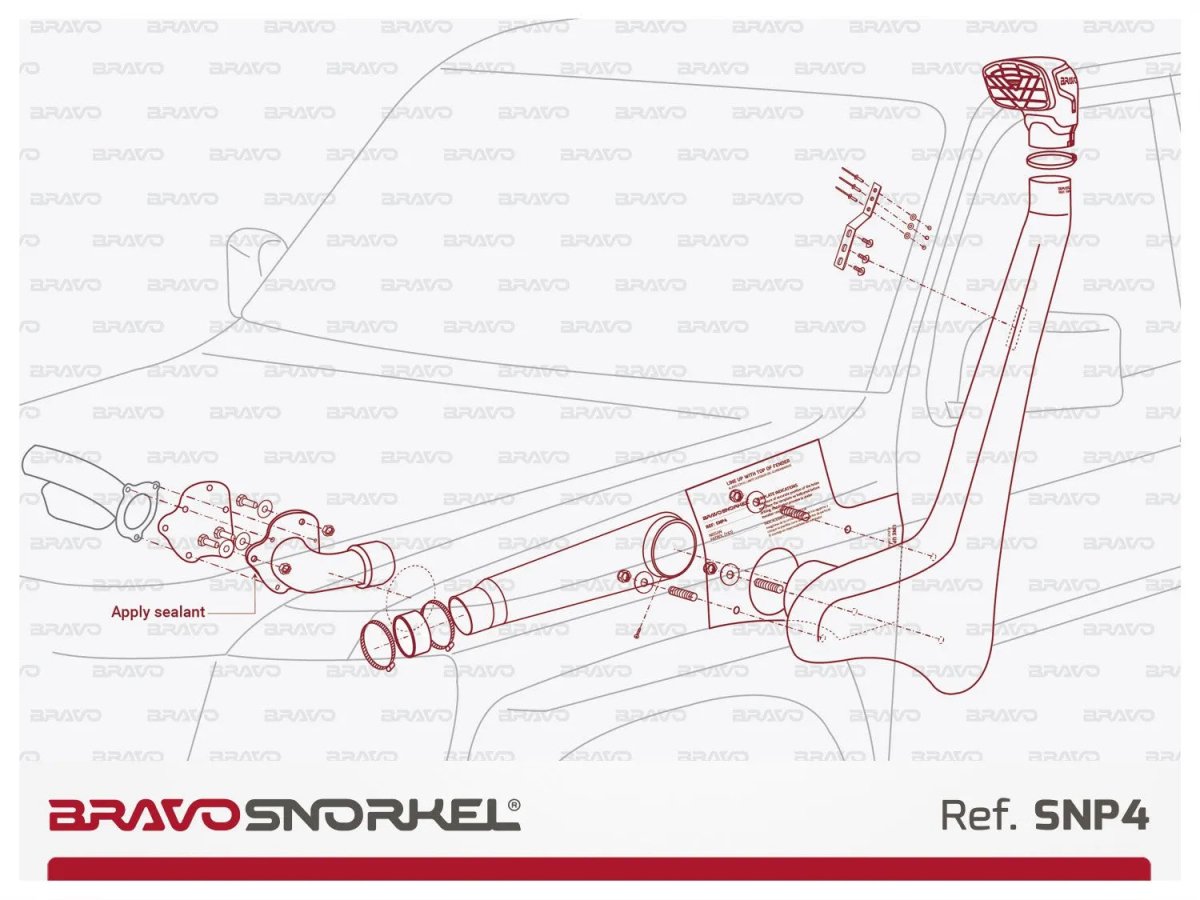 Snorkel Bravo 4x4 - Nissan Patrol Y61 - Nissan Patrol Y61