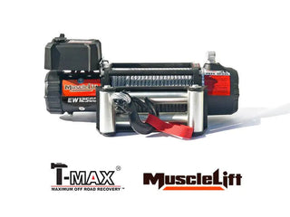 Treuil T-MAX Muscle Fit MW12500  5665 Kg  12V & 24V sur Xperts4x4 Accessoires 4x4 Off-Road