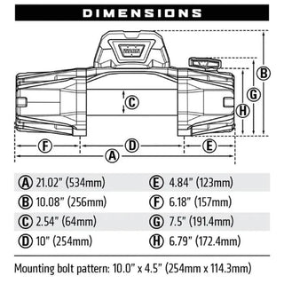 Treuil WARN VR-EVO 8  3.6 Tonnes  12V  Câble Acier sur Xperts4x4 Accessoires 4x4 Off-Road