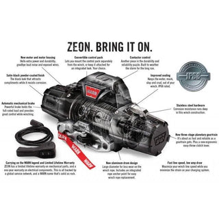Treuil WARN Zeon 10S CE - 12V 4.5T Synthétique sur Xperts4x4 Accessoires 4x4 Off-Road
