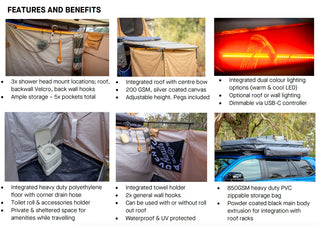 Espace Douche ARB Touring  Avec Tapis de sol sur Xperts4x4 Accessoires 4x4 Off-Road