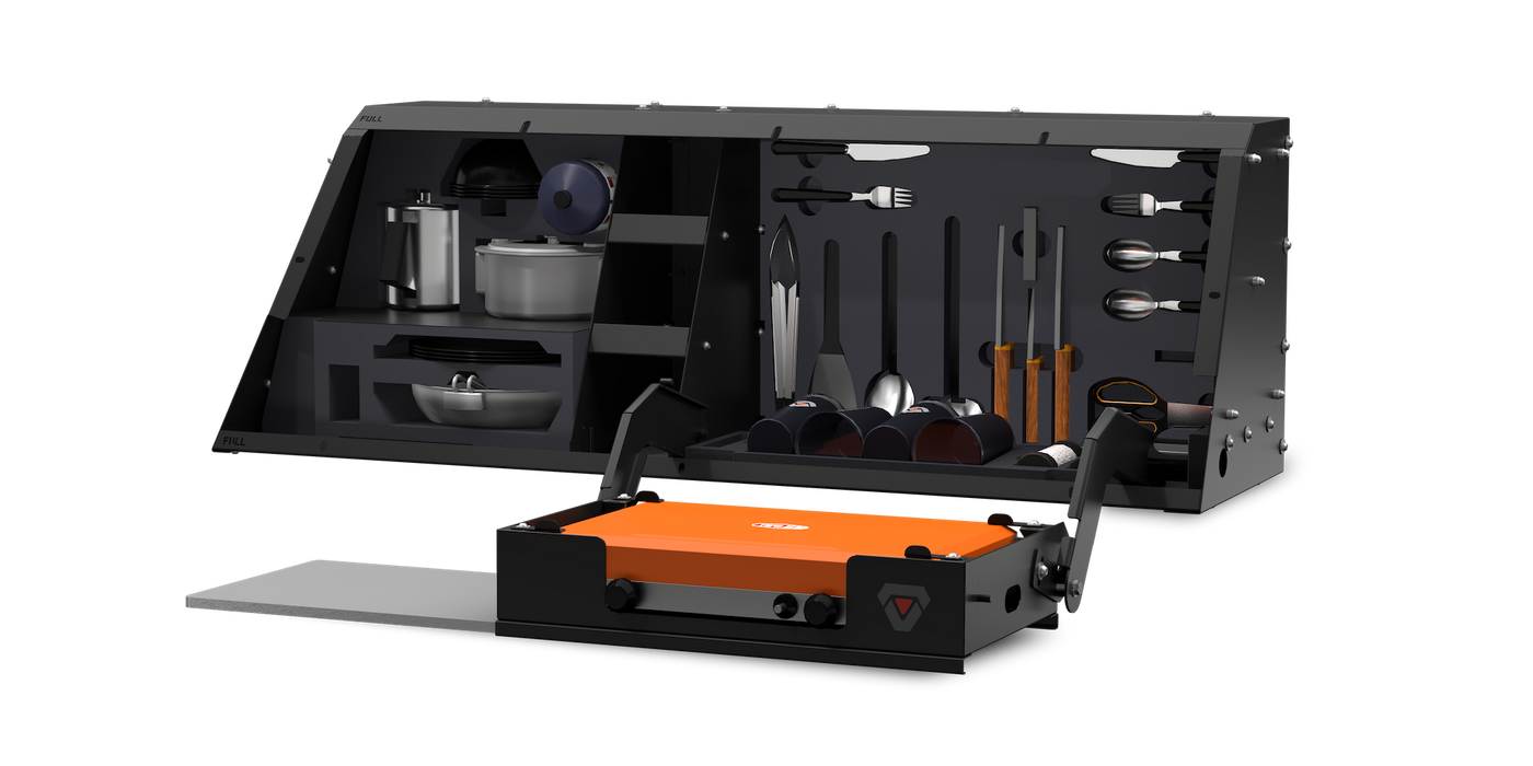 RSI SMART KITCHEN - Jeep Gladiator JT - Côté Droit avec Cuisinière a Gaz 005.SA080614 RSI SMARTCAP