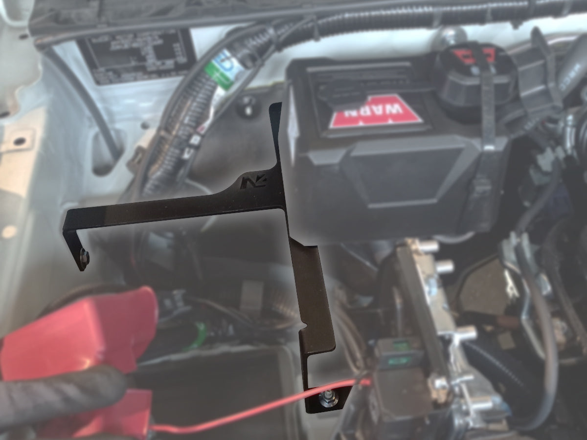 Kit support boitier relais treuil dans compartiment moteur Jimny 2018+ N4-Offroad sur Xperts4x4 Accessoires 4x4 Off-Road