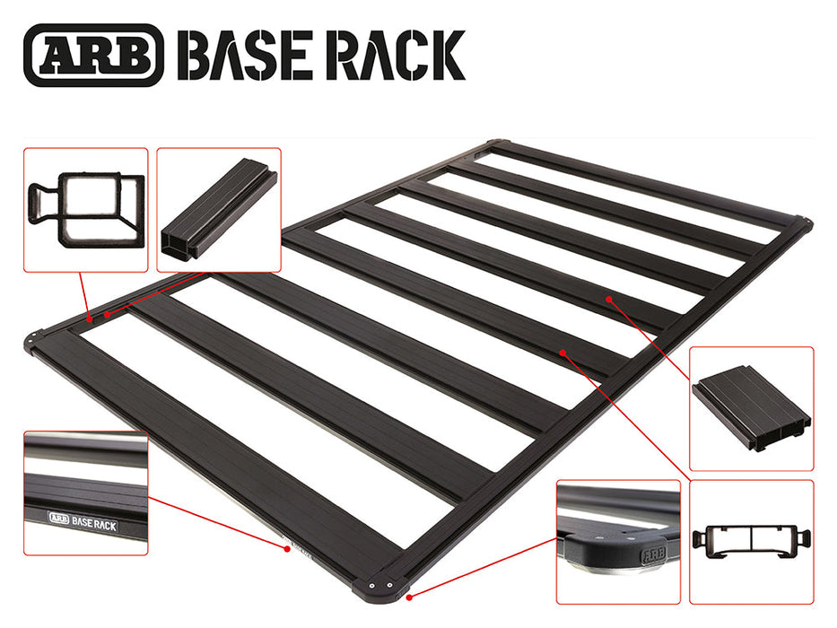 Kit Galerie de toit Toyota HDJ80 (80 Series) - ARB Baserack 1545 x 1285mm 1770020 + 17900020 ARB