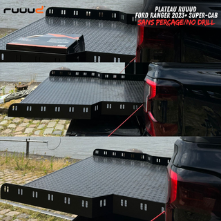 Plateau Coulissant RUUUD Ford Ranger 2023+ SUPER-CAB | Installation Sans Perçage - Xperts 4x4