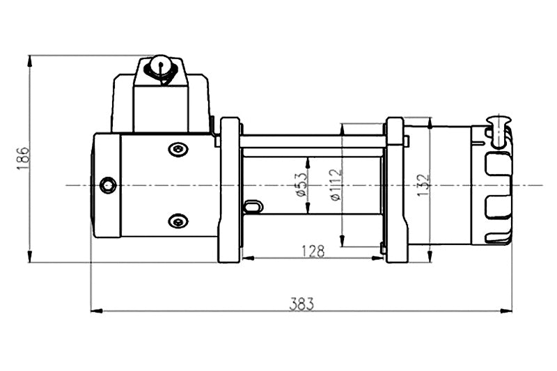 Treuil T-MAX ATW-6000 | 2720 Kg | 12V - Câble Plasma 312.ATW6000-P T-MAX