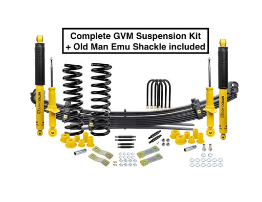 GVM Kit de suspension OME pour Ford Ranger 2012 à 2022 | PTAC à 3500Kg 3143+90039+EL104R+60102+OMEGS20+OMEGP10+OMESB118+OMEU66A+FK57 OME