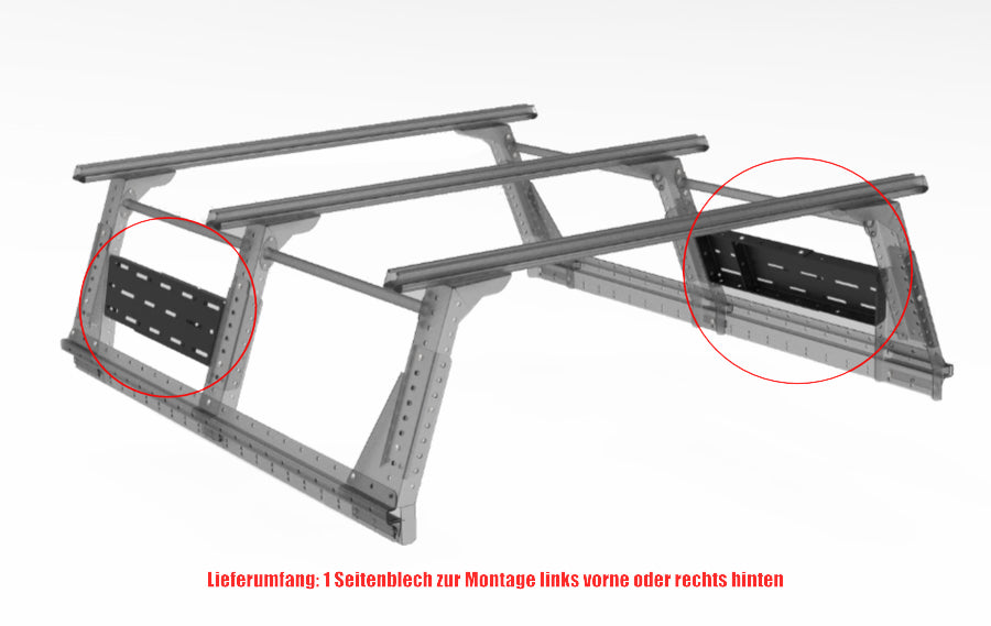 Option Fixations Latérales pour Multi-Rack Extensible Extra Cab 55-01-0070 Rhino Rack