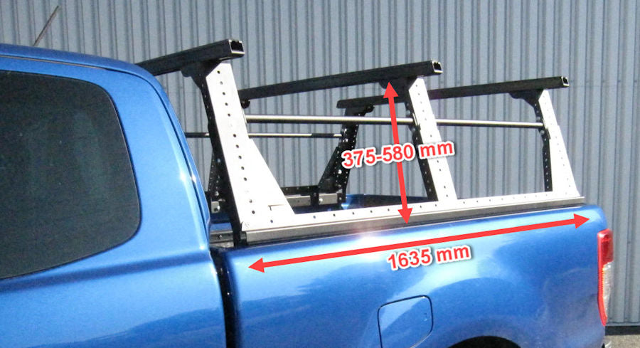 Kit Galerie Rhinorack sur Benne avec Multi-Rack Extensible pour Toyota Hilux REVO Extra Cab 55-010-PNG01+55-01-0290 Rhino Rack