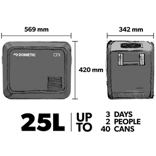 Dometic CFX3 25 - Glacière portable 25L - Ultra Performante - Xperts 4x4