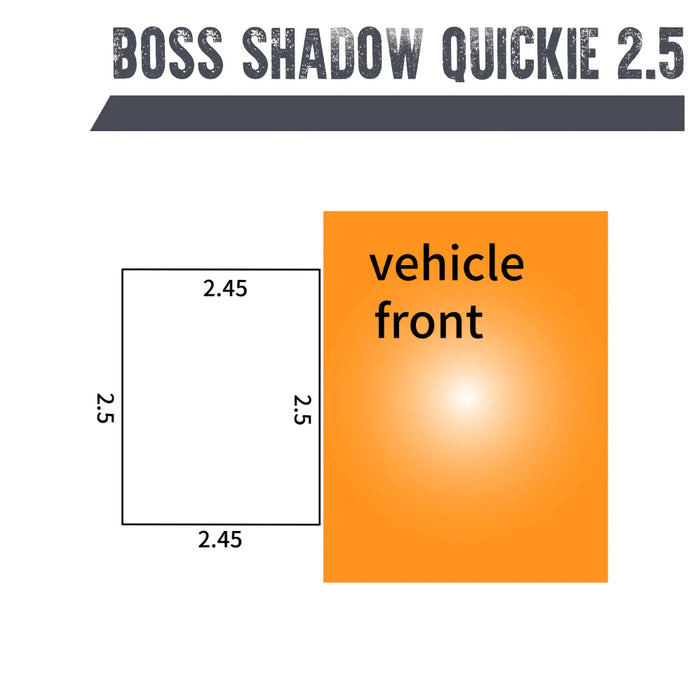 Auvent Lateral 2.5m Campboss Easy BOSS Quickie - Auto-Portant A4A-BSA-QUICKIE Campboss 4x4