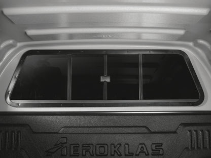 Hardtop Aeroklas avec fenêtres coulissantes pour Ford Ranger/Raptor 2023+ Next Gen, en aluminium robuste et design fonctionnel.