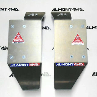 Protection Almont4wd Amortisseurs Arriere - Land Rover Defender 90/110/130 ALMONT4WD Duralumin AW5083H111 / 8 mm PDLRS95 Xperts4x4