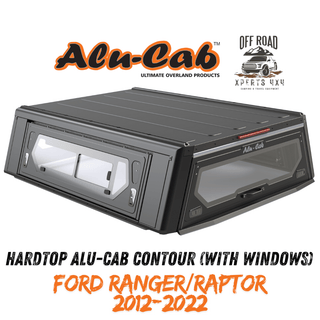 Hardtop Alu-Cab Contour Ford Ranger/Raptor 2012 à 2022 Alu-Cab Extra Cab / Avec Fenêtres latérales vitrées AC-C2-X-FR12-W Xperts4x4