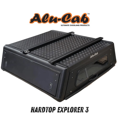 Hardtop Alu-Cab Explorer 3 en aluminium pour Mitsubishi L200 2016+, vue en image, robuste et adapté pour véhicules utilitaires.