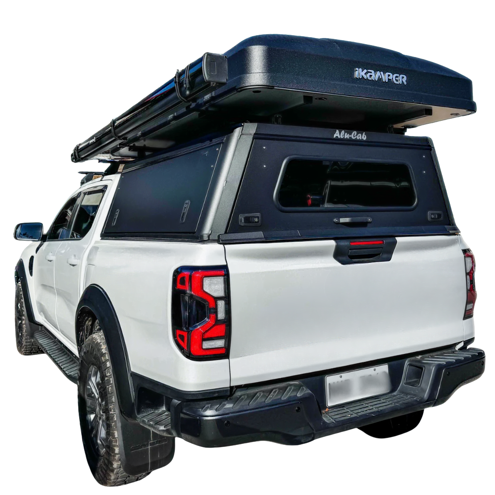 Hardtop en aluminium Alu-Cab Explorer 3 pour VW Amarok 2010-2022, accessoire robuste et léger pour véhicule utilitaire.