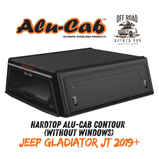 Hardtop Jeep Gladiator JT 2019+ | Alu-Cab Contour | Aluminium Noir Alu-Cab Sans Fenêtres Latérales Vitrées AC-C2-D-JG19 Xperts4x4