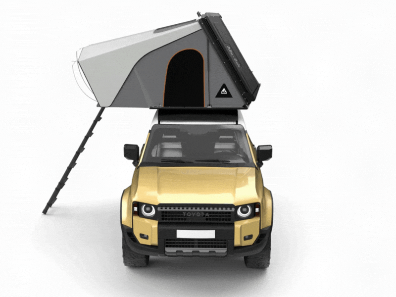 roof tent for land rover Tente de toit Family "RT-4S" ALU-CAB 4 places – Confort & Aventure