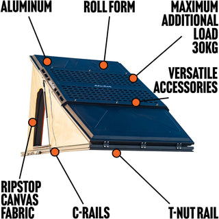 Tente de toit LT-50 Lightweight Alu-Cab | Aluminium Alu-Cab AC-RT-LW Xperts4x4