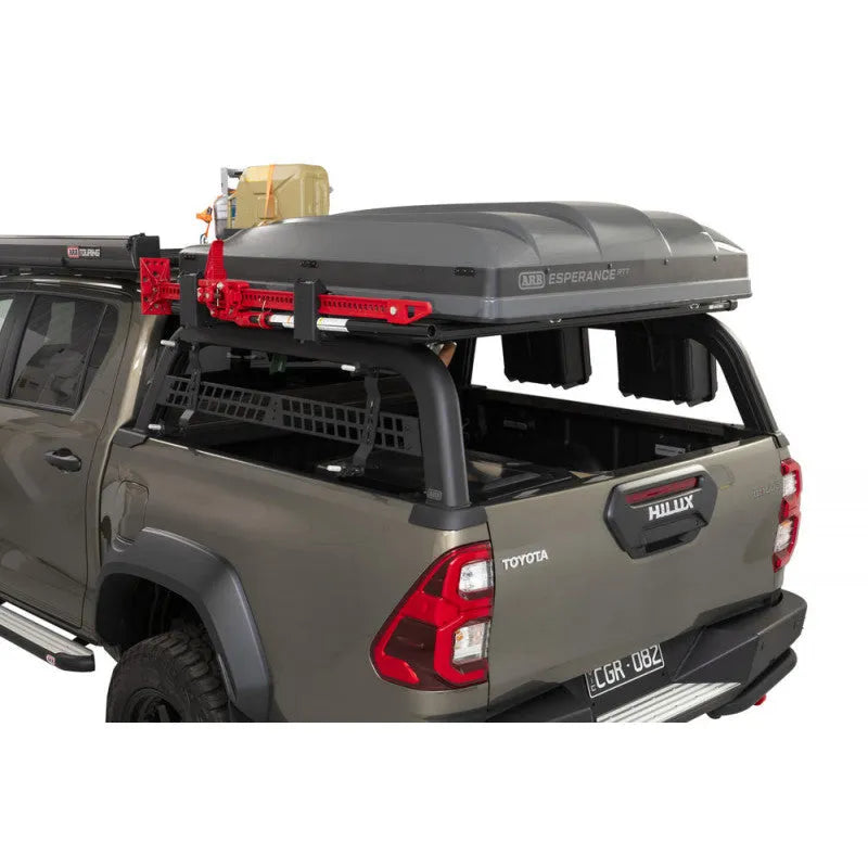 Système de support de benne ARB et galerie de toit pour Ford Ranger 2023+ Double Cab, montage robuste et durable.