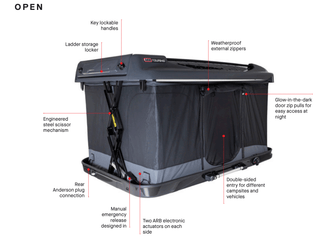 Tente de toit Altitude Electrique | ARB ARB 802500 Xperts4x4