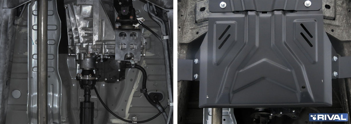 Blindage boîte de transfert Fiat Fullback 2016+ en acier 3 mm – RIVAL 4X4 - Mitsubishi L200 2015-2019