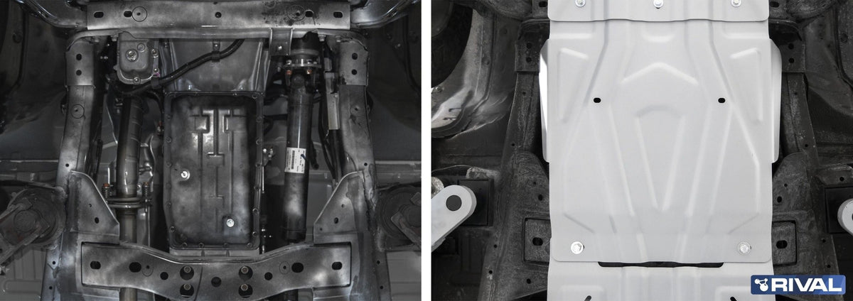 Blindage boîte de vitesses Fiat Fullback 2016 en aluminium 4 mm – RIVAL 4X4 - Mitsubishi L200 2015-2019