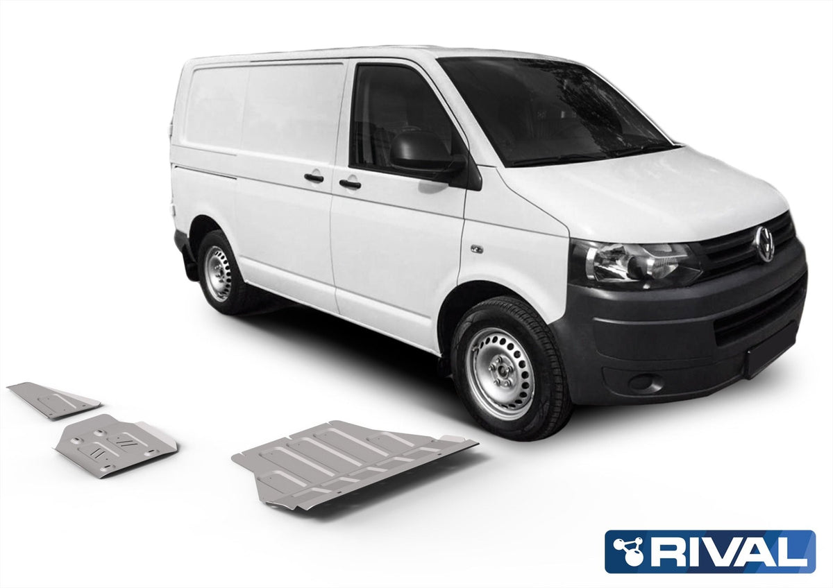 Blindage échappement Volkswagen T6 (avec AdBlue) en aluminium 6 mm – RIVAL 4X4 - VW Transporter T6