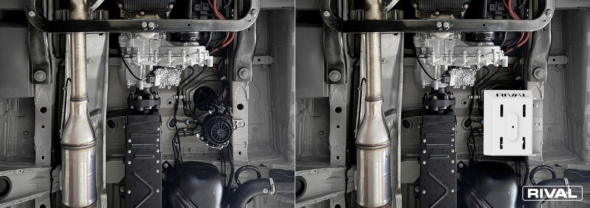 Blindage filtre essence Mercedes Sprinter 2023+ en aluminium 6 mm – RIVAL 4X4 - Mercedes Sprinter 2018+