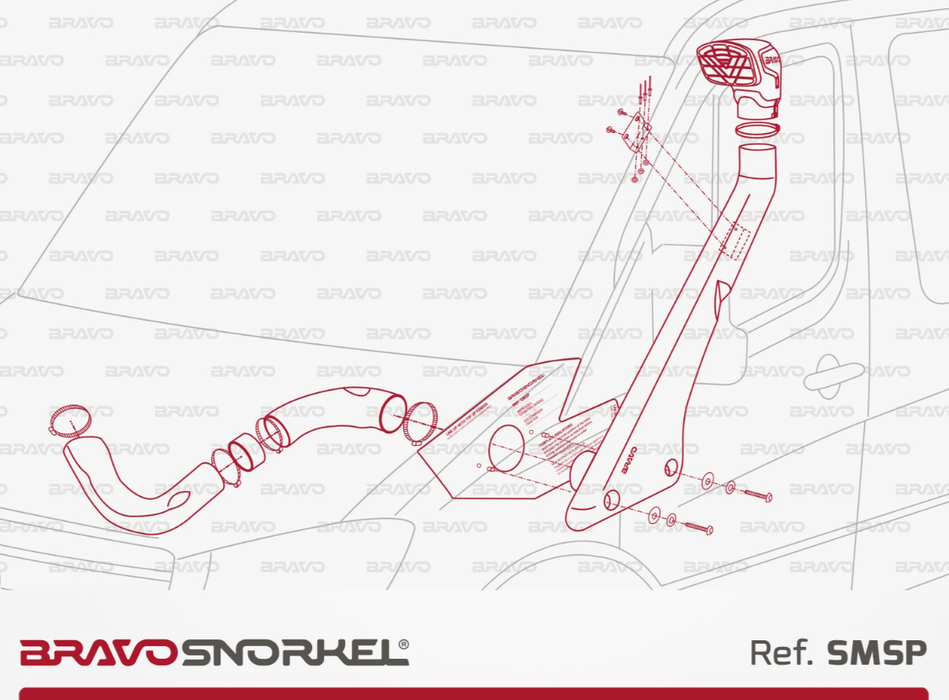 Snorkel Bravo 4x4 - Mercedes Sprinter 2006-2018 - Bravo Snorkel - Xperts 4x4