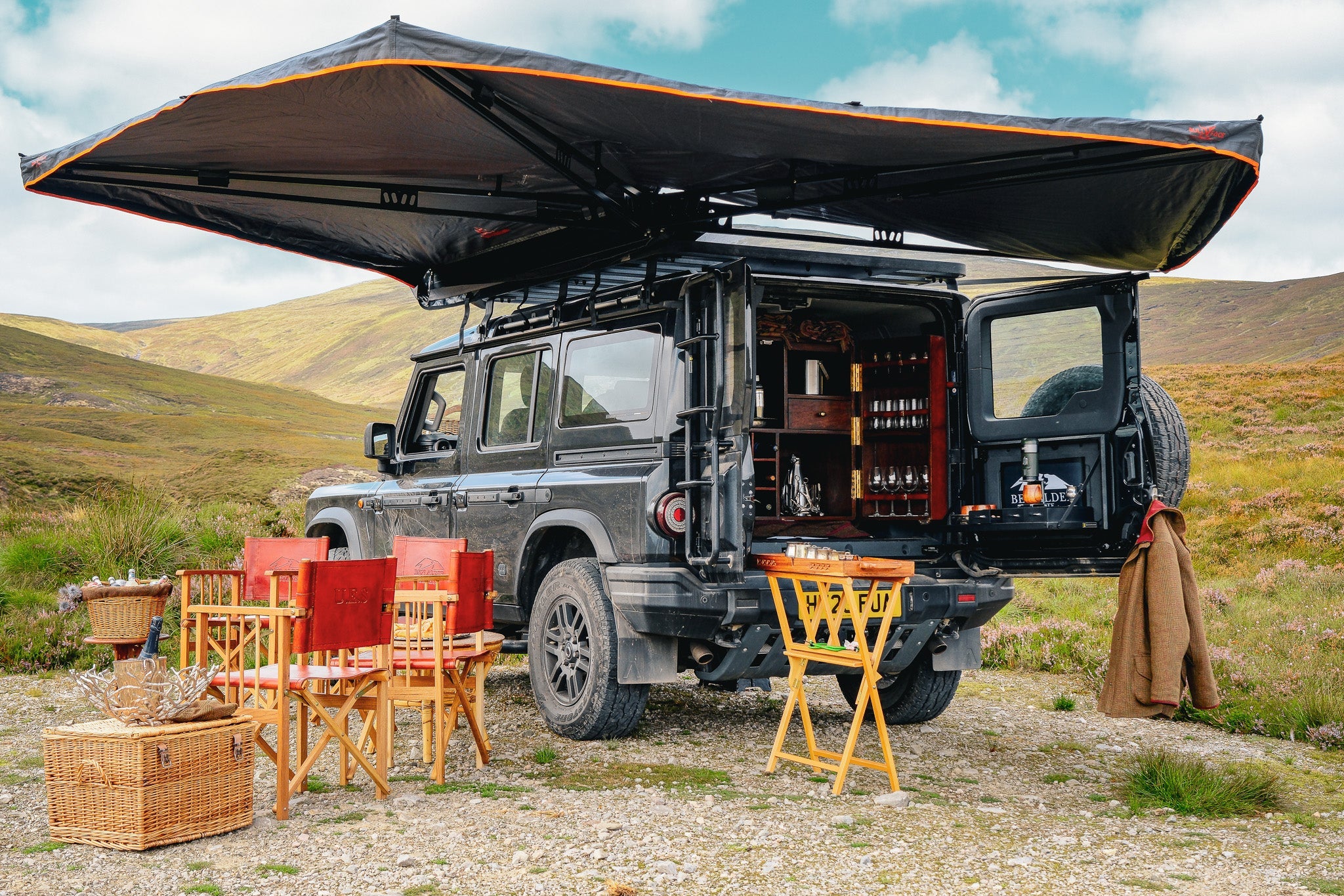 Awning 270° Autoportant Overland | BULLFACE | Circular Awning 4x4