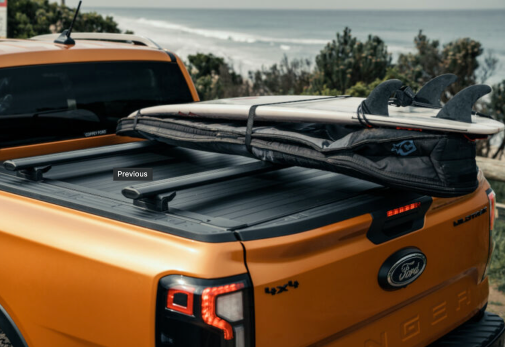 Kit de 2x Barres de toit Mountain Top | Ford Ranger/Raptor 2023+ NEXT GEN CB FLEX LB04 Mountain Top