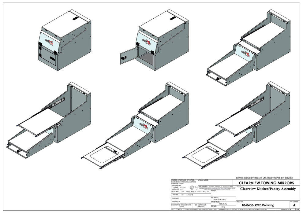 Bloc Cuisine Modulaire Depliable ClearView | 4x4 & Pickup - ClearView - Xperts 4x4