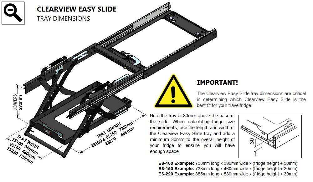 Plateau Coulissant/Basculant (Drop-slide) ClearView - Easy Slide - ClearView - Xperts 4x4