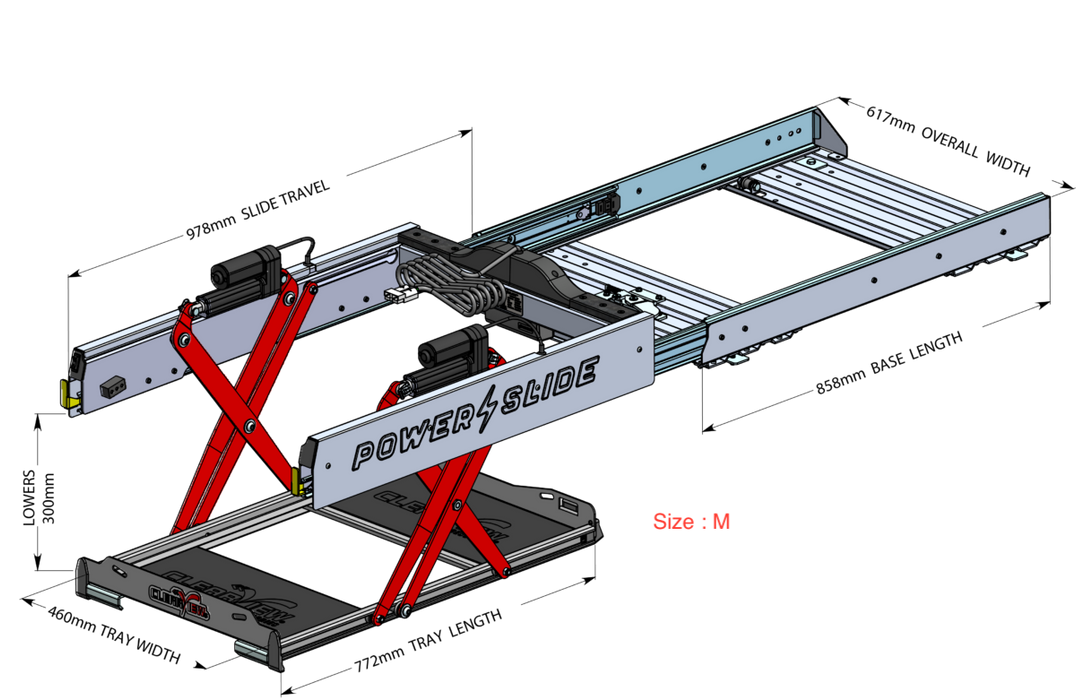 Plateau Coulissant/Basculant (Drop-slide) Electrique - ClearView | N°1 Mondial CV-PS-M ClearView