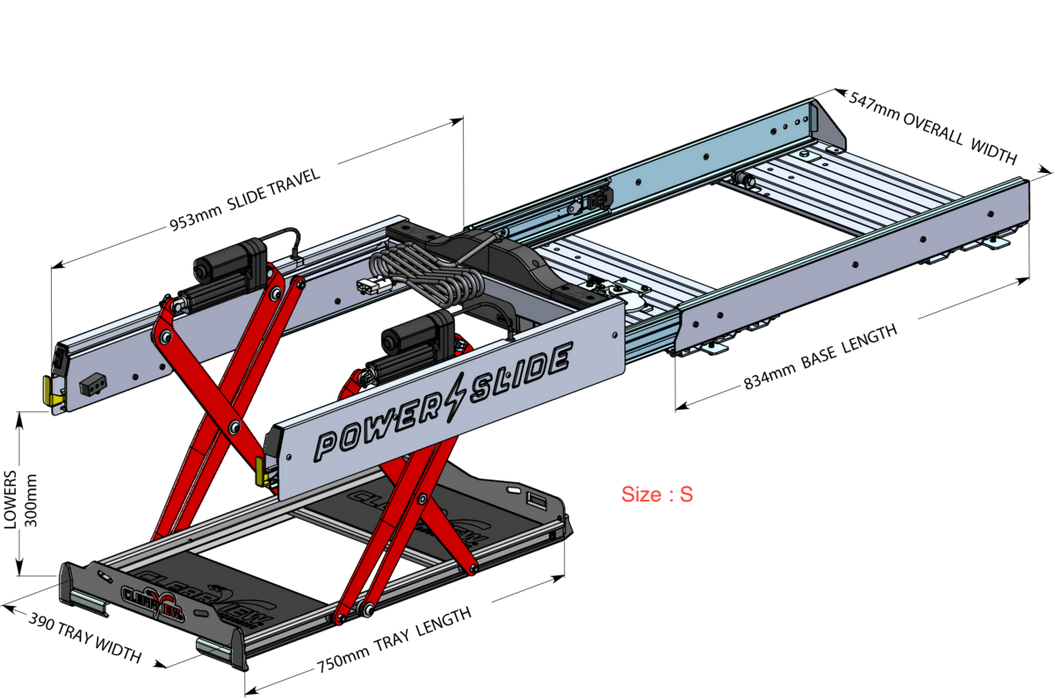 Plateau Coulissant/Basculant (Drop-slide) Electrique - ClearView | N°1 Mondial CV-PS-S ClearView