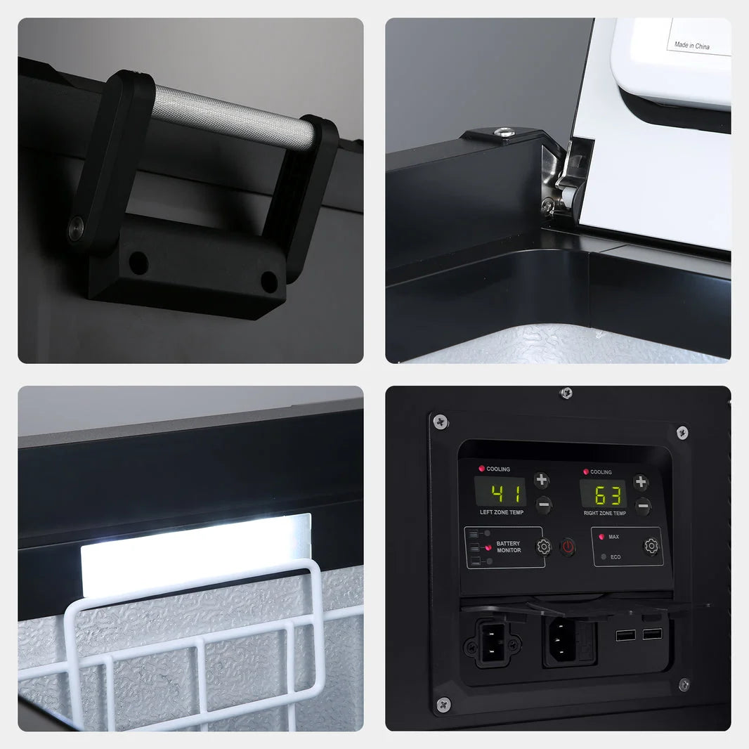 Refrigerateur/Congelateur ICECO 75L Double Compartiments - Noir