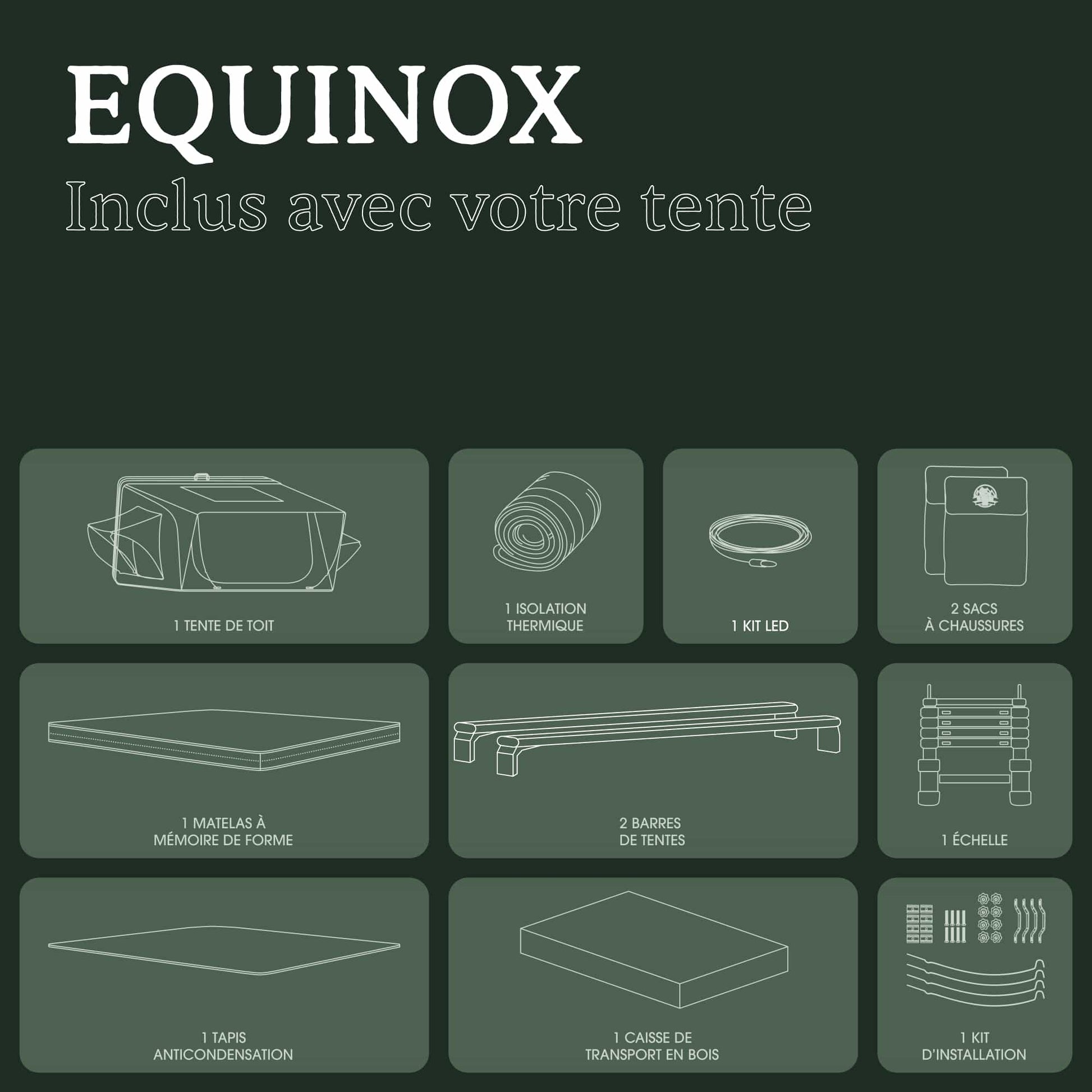 Tente de Toit EQUINOX 2 Places Go Overland Canada – Aluminium sur Xperts4x4 Accessoires 4x4 Off-Road