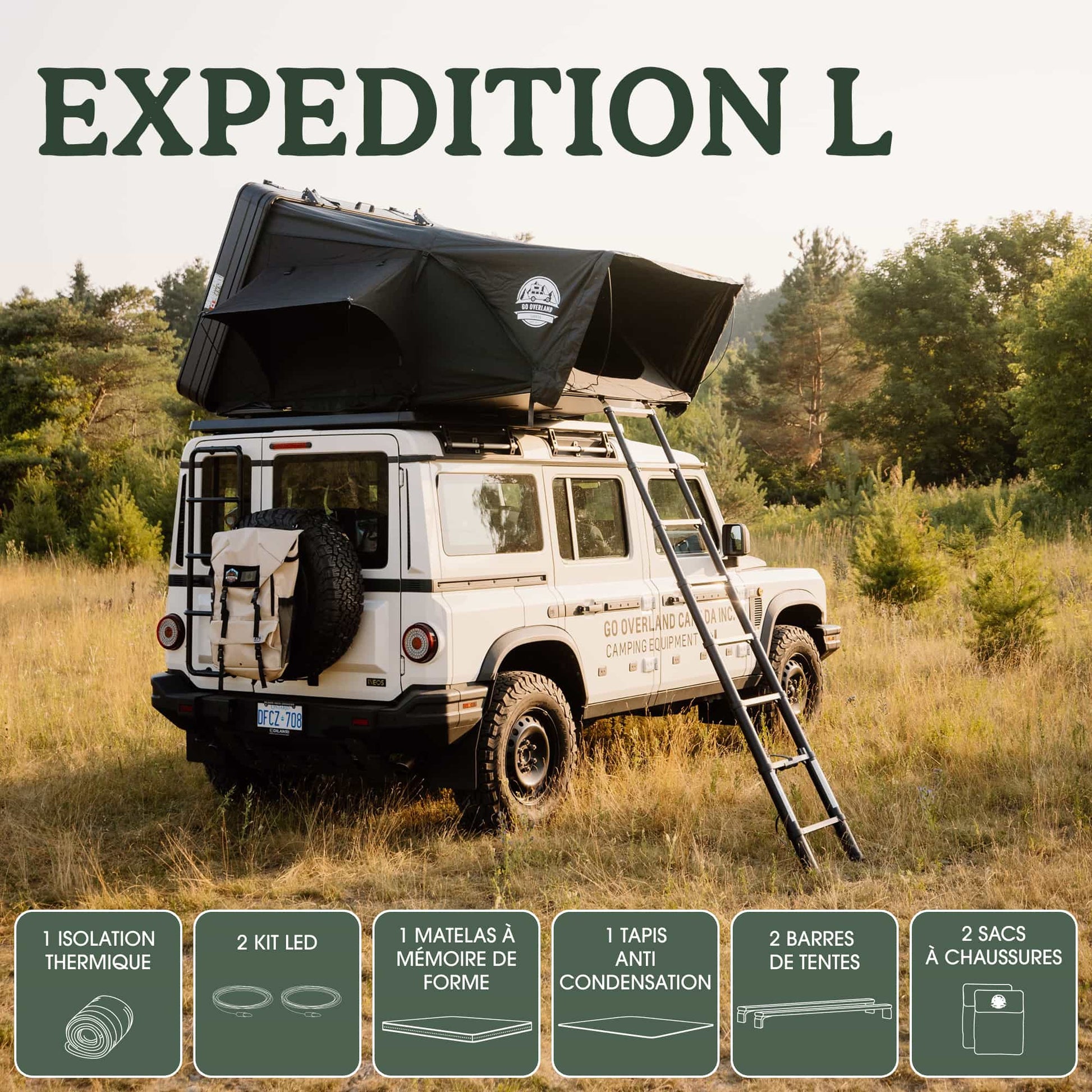 expedition roof tent Tente de Toit Expedition L – Go Overland Canada