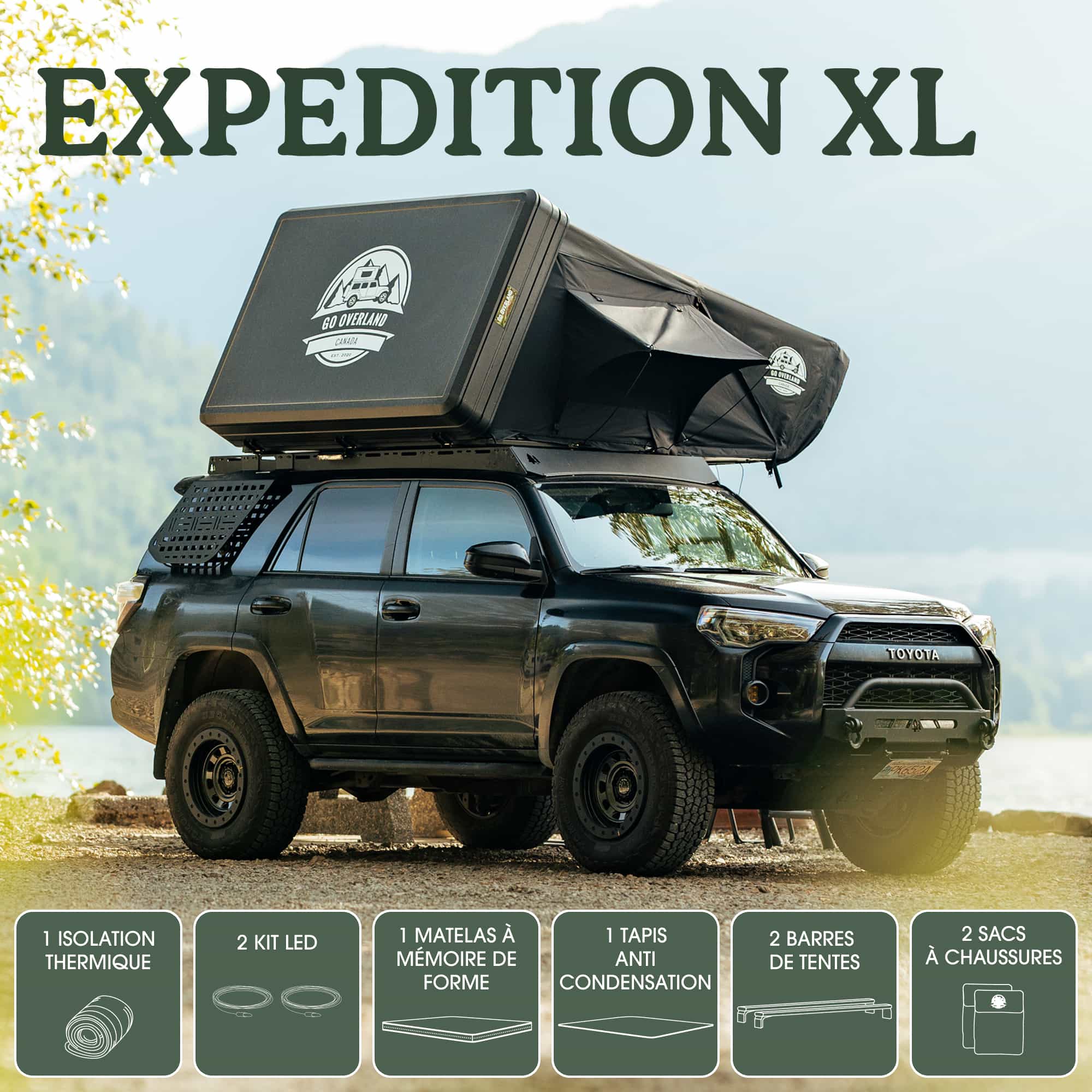 Go Overland Canada Expedition XL | Tente de toit – Xperts 4x4