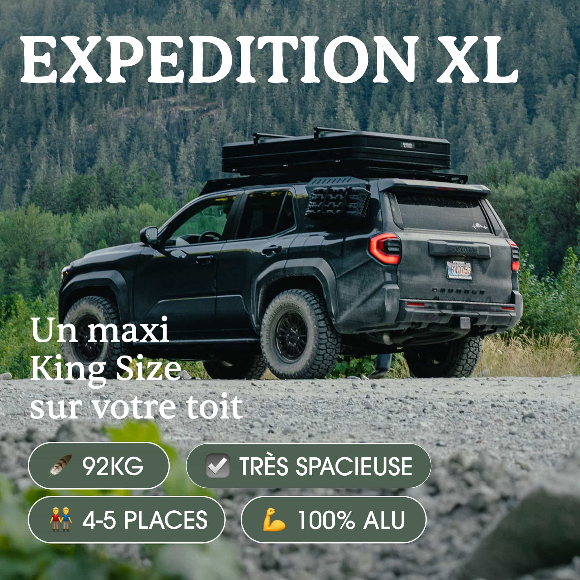 Go Overland Canada Expedition XL | Tente de toit – Xperts 4x4