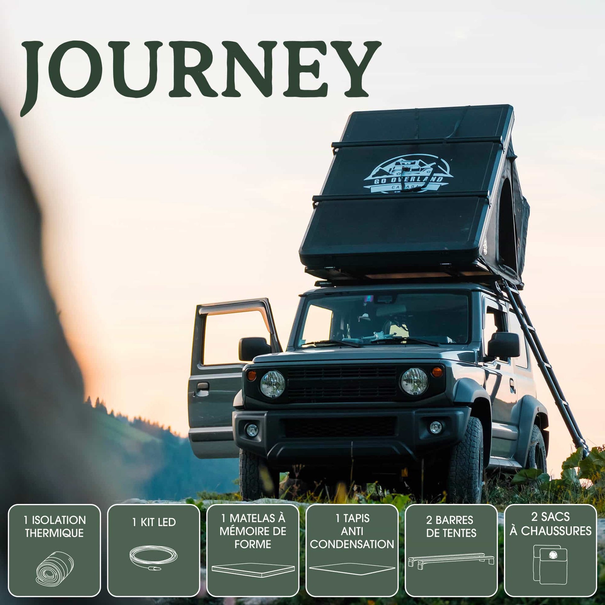 jimny roof tent Tente de Toit Rigide JOURNEY