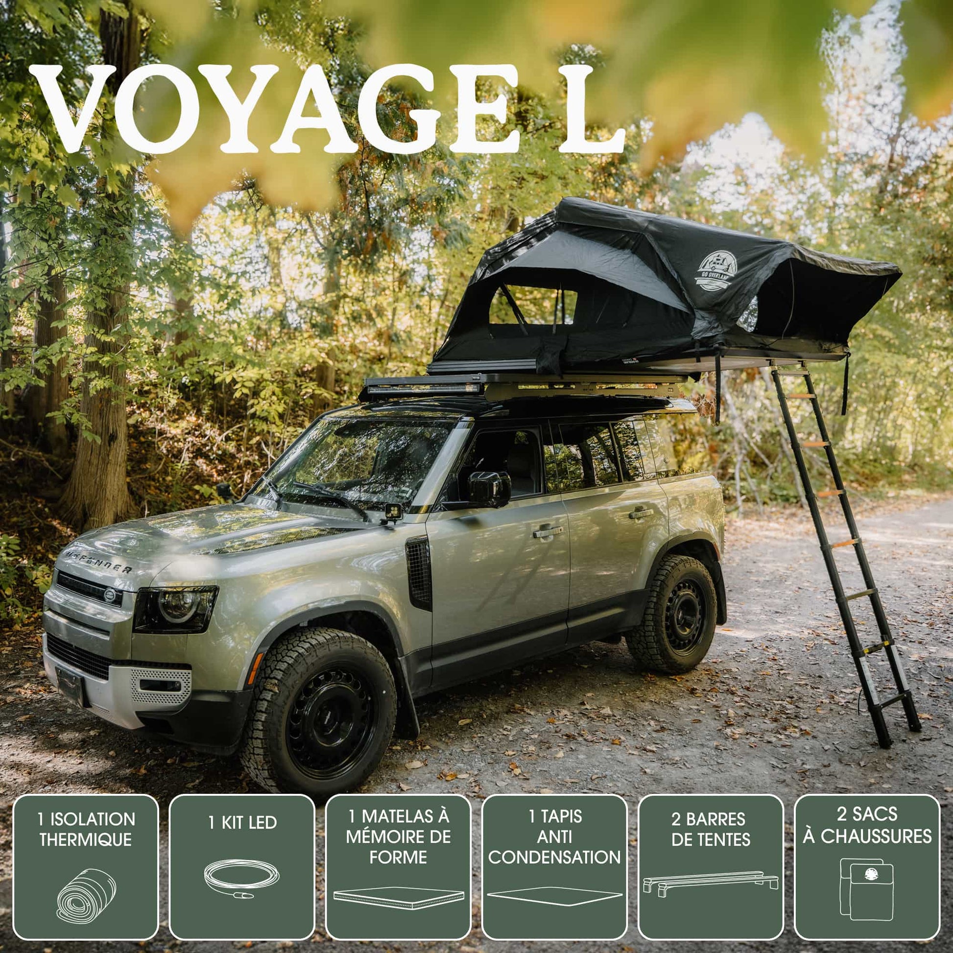 tente de toit 4 places Tente de Toit Voyage L Go Overland Canada – 4 Places